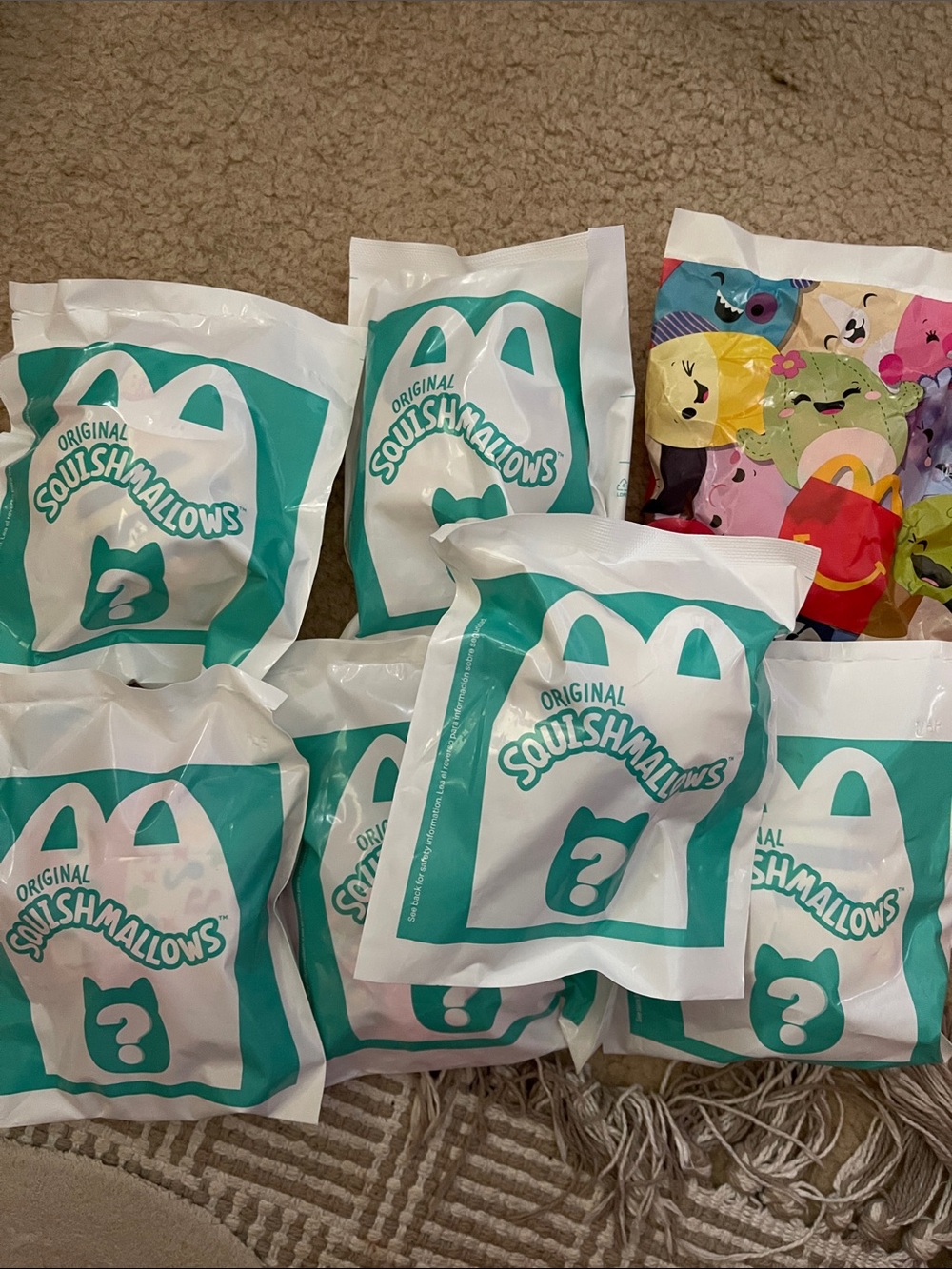 Squishmallows Mystery Blind Bags - Teal & White Packaging